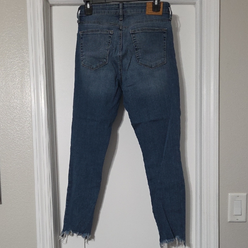 Lucky Brand "Ava Skinny" Jeans with Rips - Picture 3 of 4